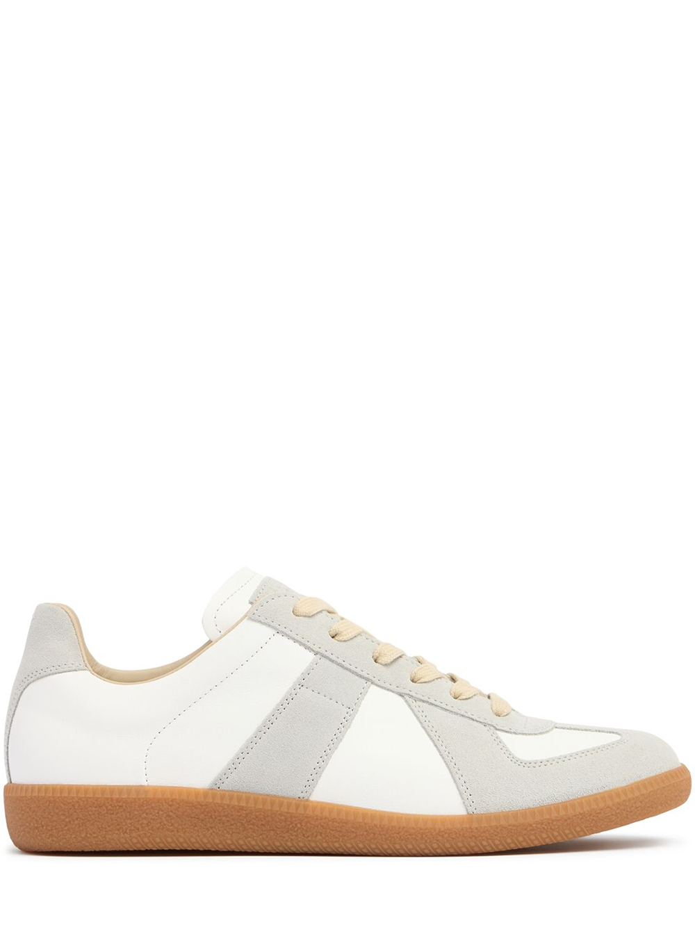 Low Leather And Suede Sneakers