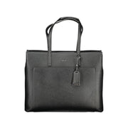 Black Polyethylene Women Handbag