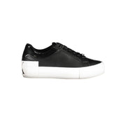 Black Polyester Sneaker