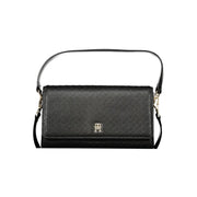 Black Polyethylene Women Handbag
