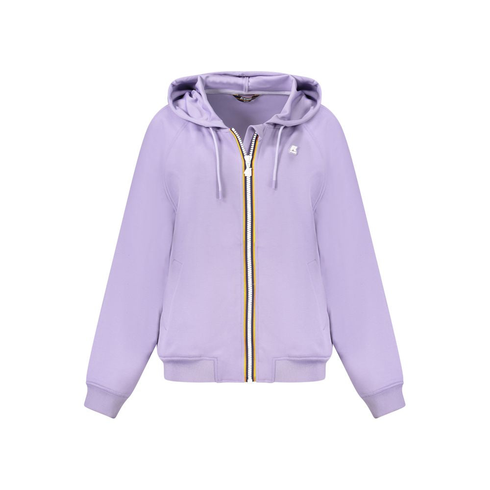 Purple Polyester Women Sweatshirt