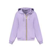Purple Polyester Women Sweatshirt