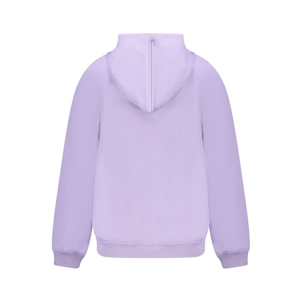 Purple Polyester Women Sweatshirt