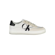 White Polyester Sneaker