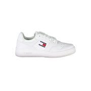 White Polyester Sneaker
