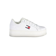 White Polyester Sneaker
