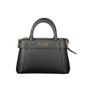 Black Polyethylene Women Handbag