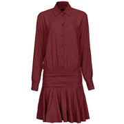 Red Silk Women Dress