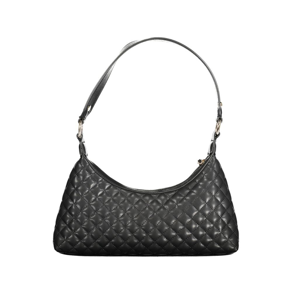 Black Polyethylene Women Handbag