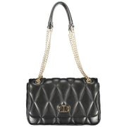 Black Polyethylene Women Handbag