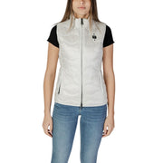 White Polyamide Sleveless Jacket