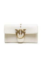 White Leather One Simply Love Mini Bag