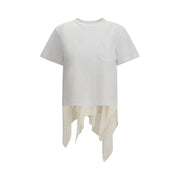 Jersey T-shirt with Polyester detail