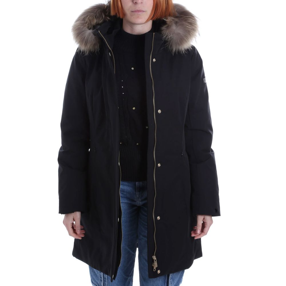 Black Nylon Jackets & Coat