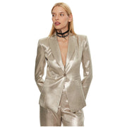 Yellow Polyester Blazer