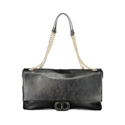 Black Polyethylene Women Handbag