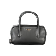 Black Polyethylene Women Handbag