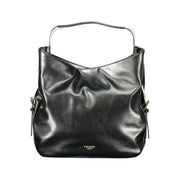 Black Polyethylene Women Hobo Bag